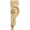Ekena Millwork 3"W x 1 3/4"D x 6"H Extra Small Traditional Pilaster Wood Corbel, Alder CORW03X02X06PTAL - alternate 3
